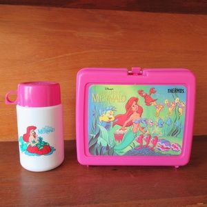 Disney Little Mermaid Lunch Box and Thermos, 1990s